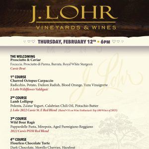 J.Lohr Wine Dinner