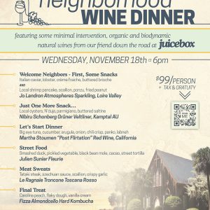 Neighborhood Wine Dinner